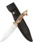 Av Bıçağı 28 cm - Geyik Boynuzu Sap - 3 Hilal Desen 3