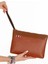 Deri El Askılı Dosya Evrak Günlük Portföy & Clutch Çanta NEW113 - Taba 1