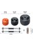 22 kg Grip Plate Multifonksiyonel Turuncu Siyah Halter Seti ve Dambıl Seti 2
