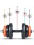 22 kg Grip Plate Multifonksiyonel Turuncu Siyah Halter Seti ve Dambıl Seti 6