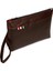 Deri El Askılı Dosya Evrak Günlük Portföy & Clutch Çanta NEW113 - Kahverengi 5