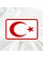 Kuzey Kıbrıs Bayrağı Pleksi Panjur Arması I Universal Vidalı Oto Panjur Süsü I Araba Panjur Süsü 1