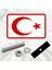 Kuzey Kıbrıs Bayrağı Pleksi Panjur Arması I Universal Vidalı Oto Panjur Süsü I Araba Panjur Süsü 3