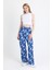 Saks Bel Lastikli Desenli Pantolon 4725A 1