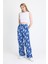 Saks Bel Lastikli Desenli Pantolon 4725A 2