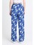 Saks Bel Lastikli Desenli Pantolon 4725A 5
