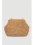 Hasır Clutch Çanta - Kahverengi 3