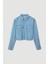 Cepli Tencel Denim Gömlek - Mavi 4