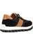 Erkek Siyah Bağcıklı Kalın Tabanlı Süet Deri Sneaker 5