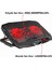 Sx-15 Speeder 9-17 " 4 Fanlı Notebook Soğutucu LCD Ekranlı Kademeli Siyah 5