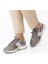 Erkek Gri Bağcıklı Süet Deri Sneaker 2