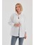 Oversize Uzun Basic Gömlek - Beyaz 4