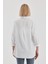 Oversize Uzun Basic Gömlek - Beyaz 8