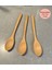 3lü Ithal Ahşap Kaşık, Lüks Tahta Tatlı Kaşığı 20 cm 1
