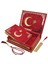 Kişiye Özel Reşal Kutulu Orta Boy Kur'an-I Kerim (Kırmızı,ay Yıldız) 1