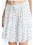 Coool Çiçek Desenli Yüksek Bel Penye Astar Krinkıl Viskon Mini Etek F7223AX25HS 5