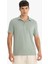 Slim Fit Dar Kesim Polo Yaka Pamuklu Kısa Kollu Tişört X2594AZ25SP 4