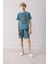 Erkek Çocuk Pijama Takımı Baskılı Kısa Kollu Üst Desenli Şort D9989A825SM 1