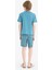 Erkek Çocuk Pijama Takımı Baskılı Kısa Kollu Üst Desenli Şort D9989A825SM 6