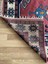 162X230 cm Vintage El Dokuma Canlı Renkli Halı, Büyük El Dokuma Mavi Pembe Halı, Türk Yün Ev & Ofis 4