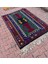 140X193 cm Vintage Konya Obruk Kilim, El Dokuma Kilim Halı, Renkli Rustik Desenli Kilim, Türk El Yapımı Antika Kilim 3