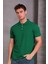 Erkek Slim Fit Pamuklu Yumuşak Doku Nefes Alan Kumaş Yakalı Tişört 2