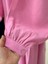 Miresia Bağcıklı Uzun Modal GÖMLEK-PE261 Pembe 4