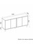 Verona 150CM Mdf Kapaklı Desen Konsol 5