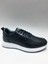 Hakiki Deri Bağcıklı Siyah Renk Hafif Beyaz Tabanlı Günlük Casual Erkek Ayakkabı C-711209RW 2
