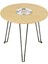 Bambu Metal Ayaklı Katlanabilir Yuvarlak Masa - 44.5 x 46 x 1.5 cm 2