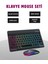 Türkçe Q Klavye Düzenli Rgb Kablosuz Klavye Mouse Set 1