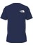 The North Face Lacivert Basklı Erkek Bisiklet Yaka T-Shirt 2