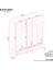 Karin 5 Kapaklı Çekmeceli Gardırop Tamamı MDF (Beyaz) 4