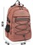 Young 51537 Pink Pembe Unisex Çok Cepli Suya Dayanıklı Sırt Çantası 8