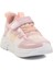 Pudra Beyaz Cırtlı Fileli Hafif Kız Çocuk Spor Ayakkabı 2320 F 3