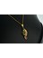 925 Gümüş 18 K Gold Kaplama Mekik Oval Zümrüt Taşlı Kolye 2