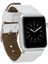 Apple Watch Uyumlu Deri Kordon 38-40-41MM Orfe F3 Beyaz 5