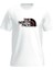 Beyaz Basklı Erkek Bisiklet Yaka T-Shirt 1