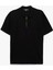 Viskon Regular Fit Polo Yaka Yarım Fermuarlı Kısa Kollu Triko Tişört 1
