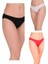 Berrak 12'li (Siyah - Beyaz - Kırmızı Renkler) Pamuklu ve Likralı Kadın Bikini Külot 1
