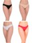 Berrak 12'li (Siyah - Beyaz - Ten - Kırmızı Renkler) Pamuklu ve Likralı Kadın Bikini Külot 1