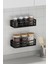 Banyo Düzenleyici Şampuanlık Sabunluk 2 Li Set Lamalı Güçlü Kaliteli Yapışkanlı Duş Rafı Organizer 7