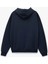 Yıldız Baskılı Şardonlu Kapüşonlu Kanguru Cepli Oversize Fermuarlı Sweatshirt 2