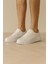 Düz Taban Erkek Sneaker Kaymaz Taban, Suni Deri Koku Yapmaz Erkek Ayakkabsı 1