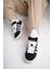 Unisex Siyah Beyaz Sneaker Spor Ayakkabı 1