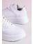 Beyaz Sneakers Yüksek Tabanlı 5 cm Spor Ayakkabı 4