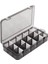 Gri 2'li 15 Bölmeli Kapaklı Takı ve Dikiş Kutusu, Düzenleyici Organizer 5