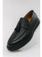 Bağcıksız Siyah Deri Erkek Ayakkabı 1