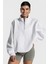 Yarım Fermuarlı Üç İplik Oversize Sweatshirt 2