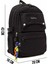 Young 51584 Siyah Aksesuarlı Unisex Sırt Çantası 5